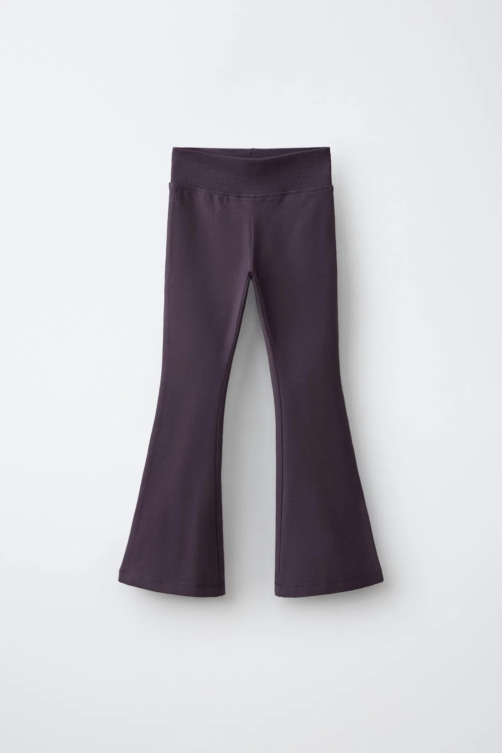 Однотонные расклешенные леггинсы ZARA, Mauve