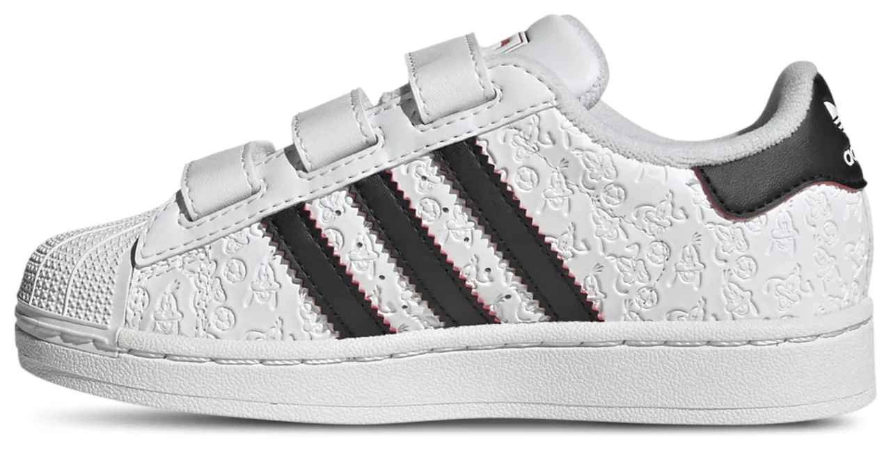 Кроссовки для девочек Superstar II C Goofy Adidas, цвет Multi/White — фото 2