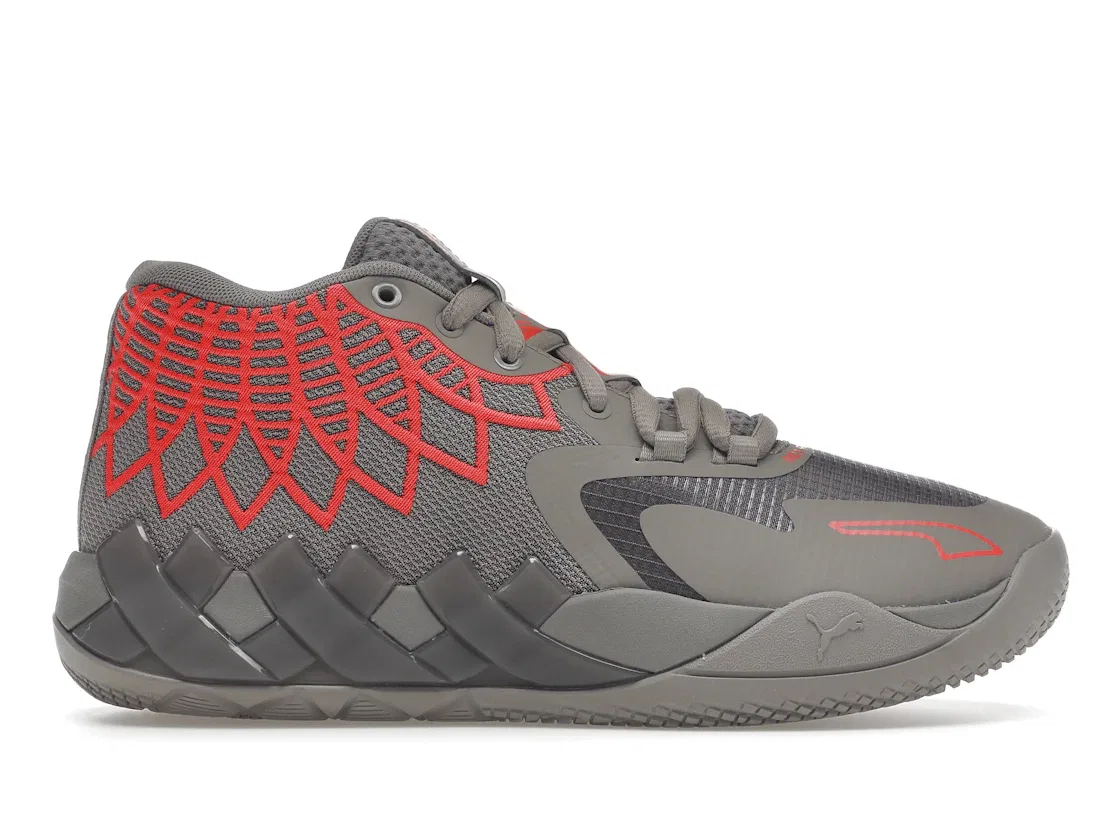 Детские кроссовки для мальчиков с дизайном Puma LaMelo Ball MB.01 Puma, Rock Ridge Red Blast