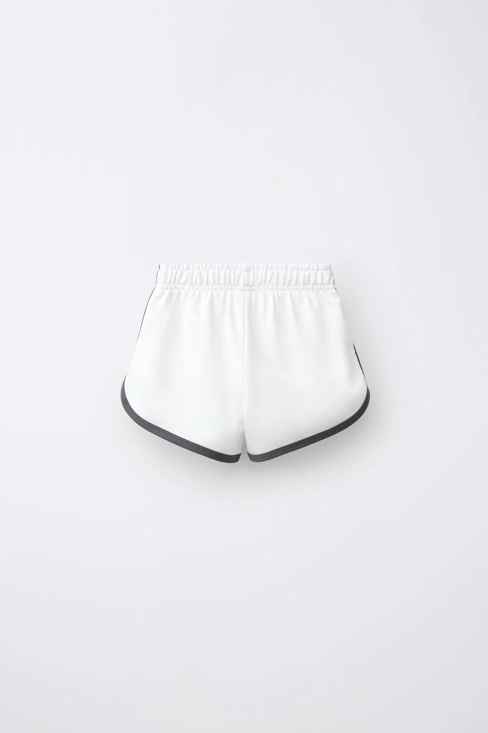 Шорты-бермуды с контрастным слоганом ZARA, White — фото 2