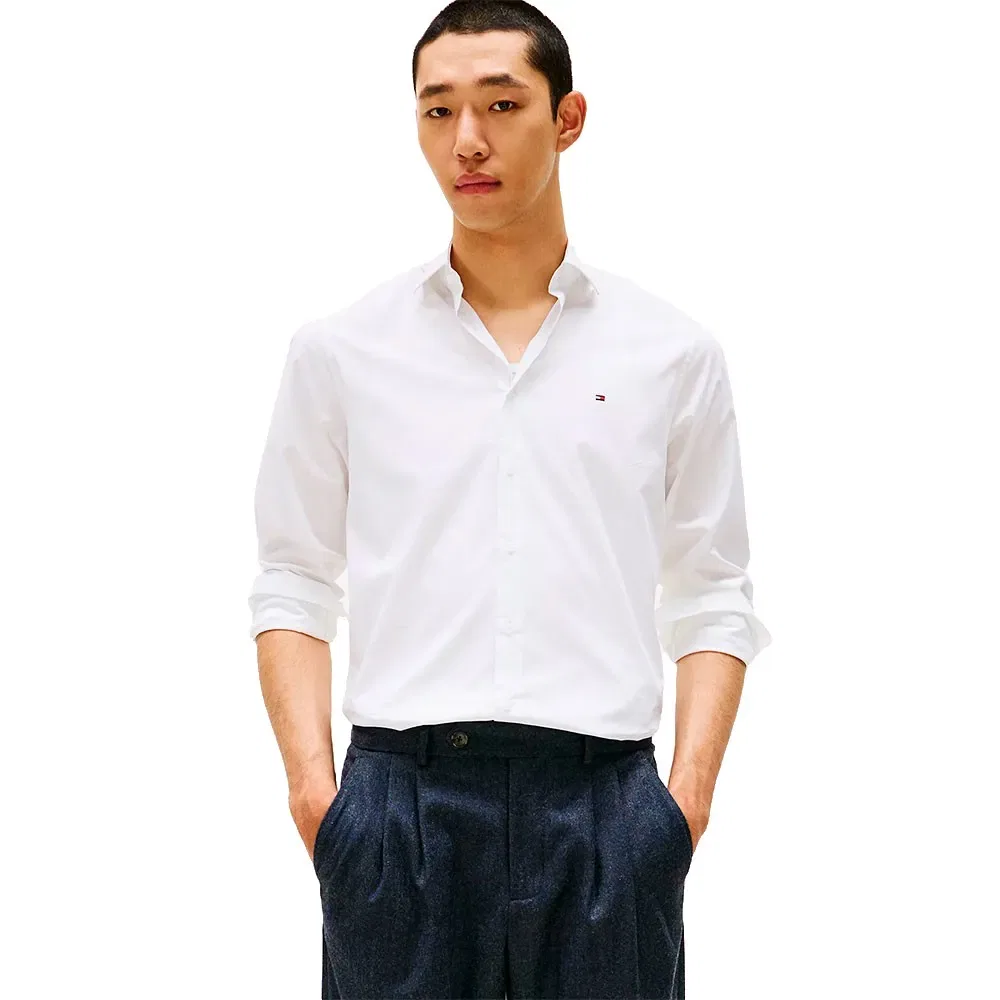 Мужская рубашка с длинным рукавом Tommy hilfiger, White