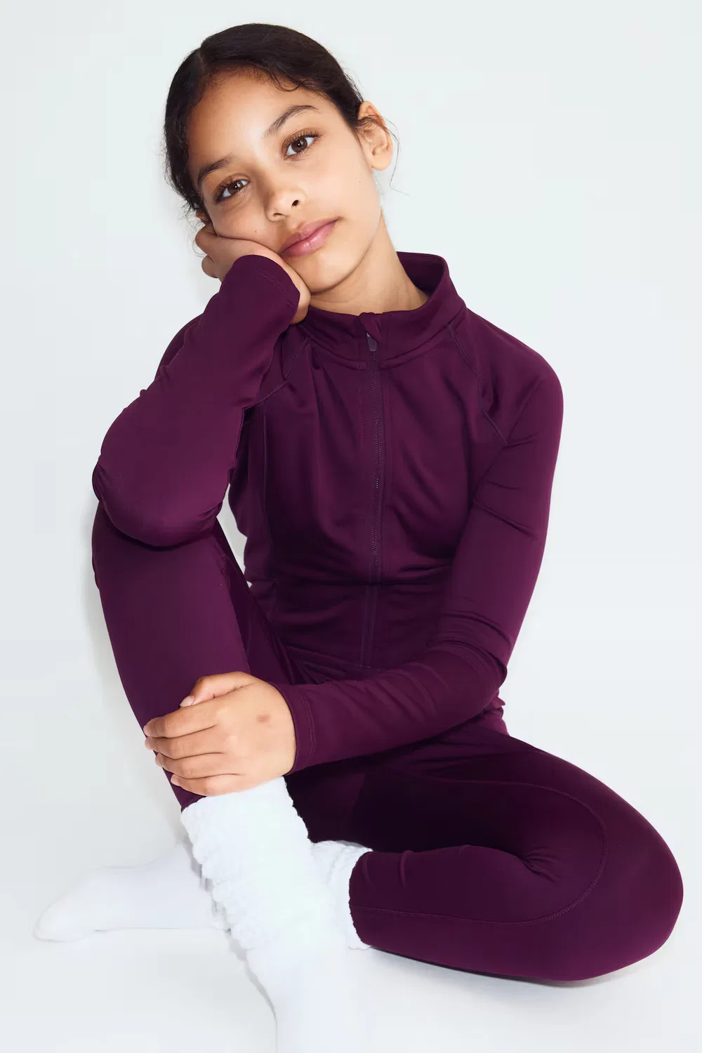 Спортивные леггинсы с технологией Drymove H&M, Lila — фото 2