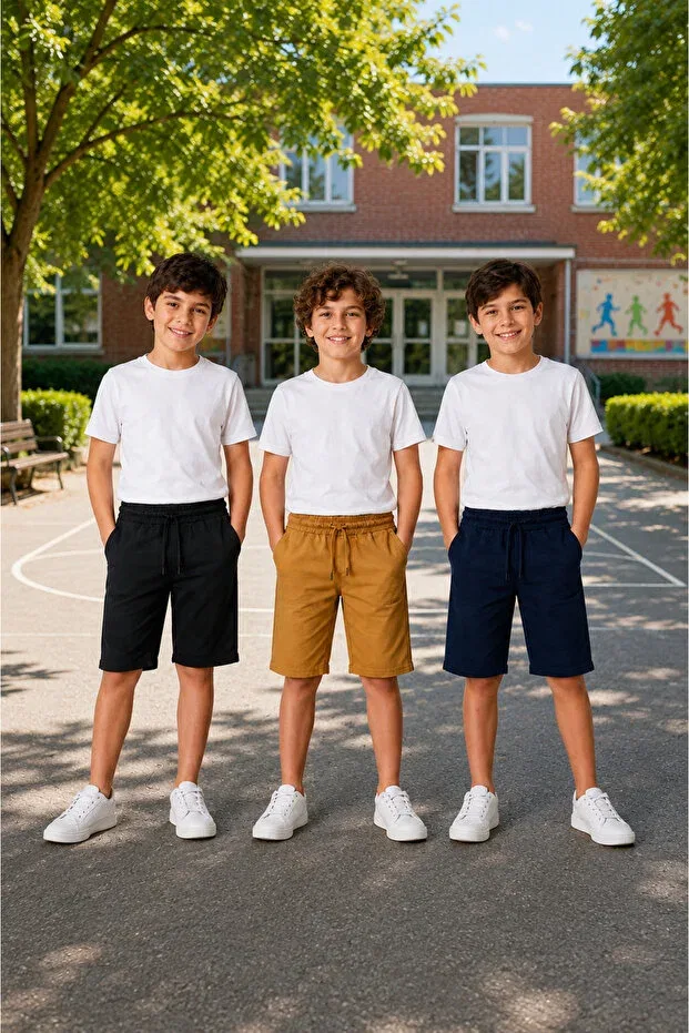 Детские шорты для девочек капри с принтом Basics Lifa Kids, Black Lace