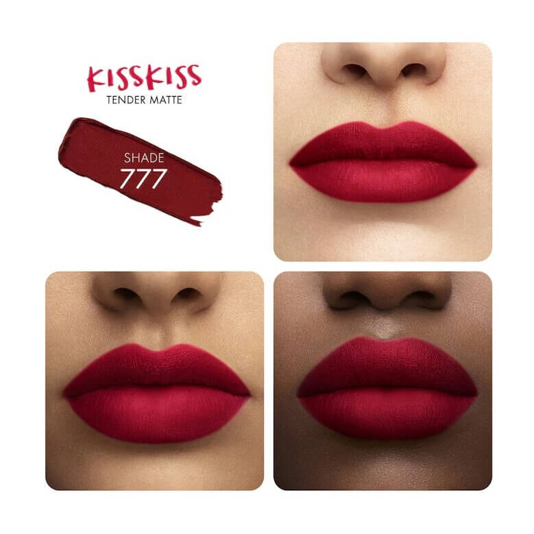 Помада для губ Guerlain KissKiss Tender Matte, красный — фото 4