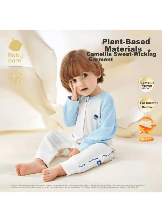 Боди-комбинезон с принтом Babycare, голубой