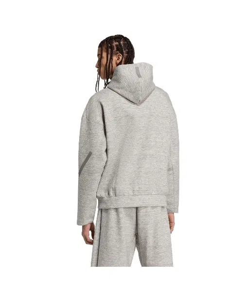 Мужской худи с длинным рукавомбез принта Z.N.E. Premium Adidas, Black — фото 2