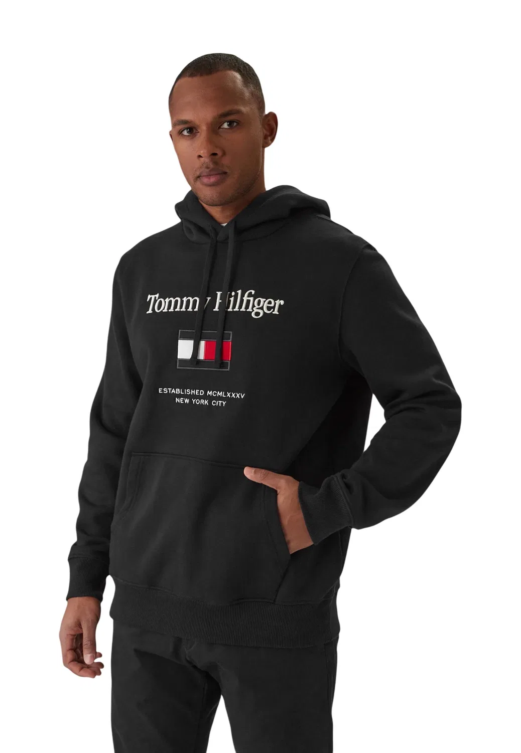 Мужской свитшот классический Tommy Hilfiger, Black