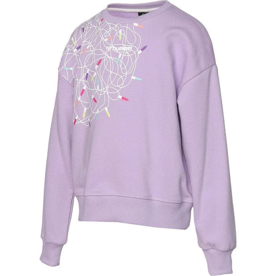 Детский спортивный свитшот с длинным рукавом Hummel HMLSEDUM, Фиолетовый