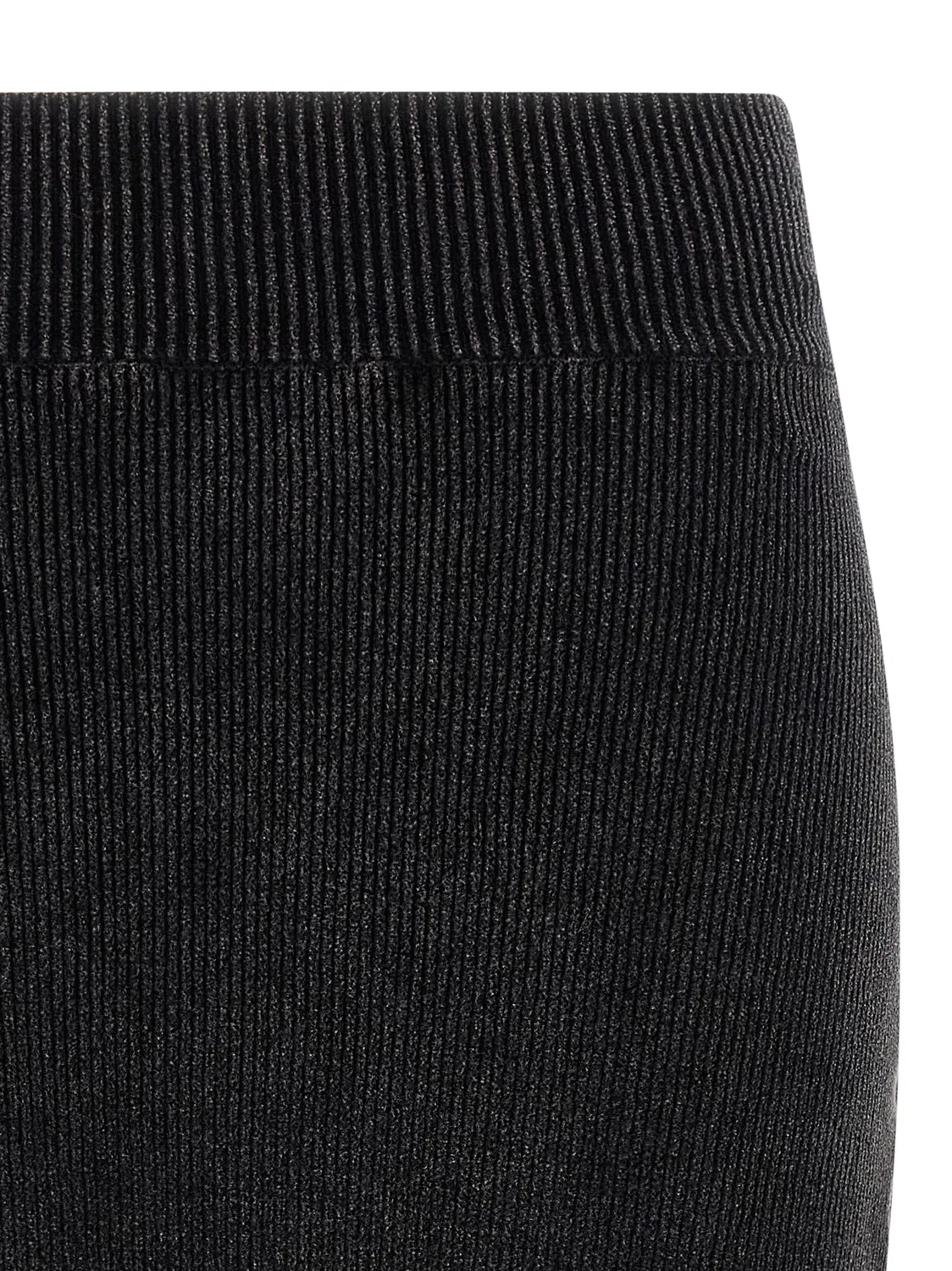 Женская длинная юбка с эффектом потертости Alexander Wang, черный — фото 3