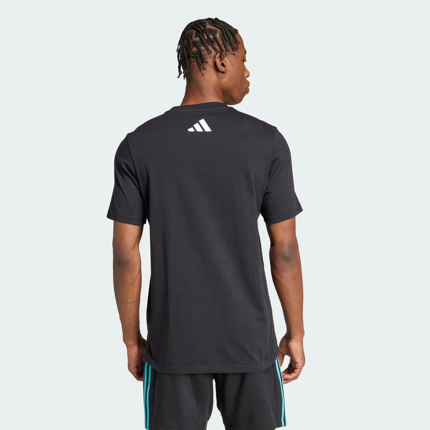 Мужская футболка с графическим принтом Mercedes-AMG Petronas Formula One Team DNA Adidas, Schwarz / Weiss — фото 3