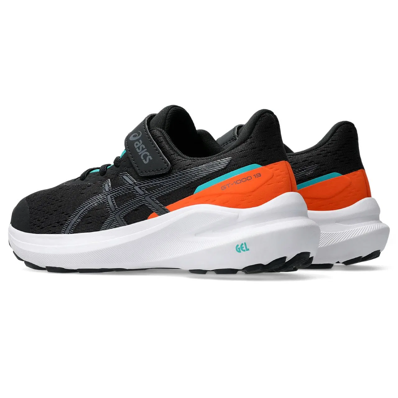 Детские кроссовки для мальчиков с амортизацией Gt-1000 13 PS ASICS, Black Carbon — фото 2