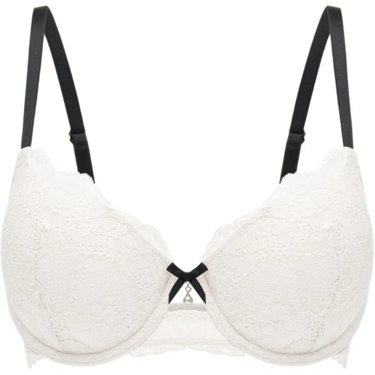 Женский бюстгальтер с принтом Victoria's Secret, Coconut White-Gathering Style