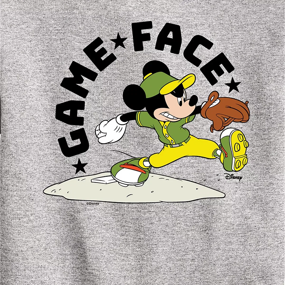 Детский свитшот для мальчиков с длинным рукавом Game Face Baseball Disney, Athletic Heather — фото 2