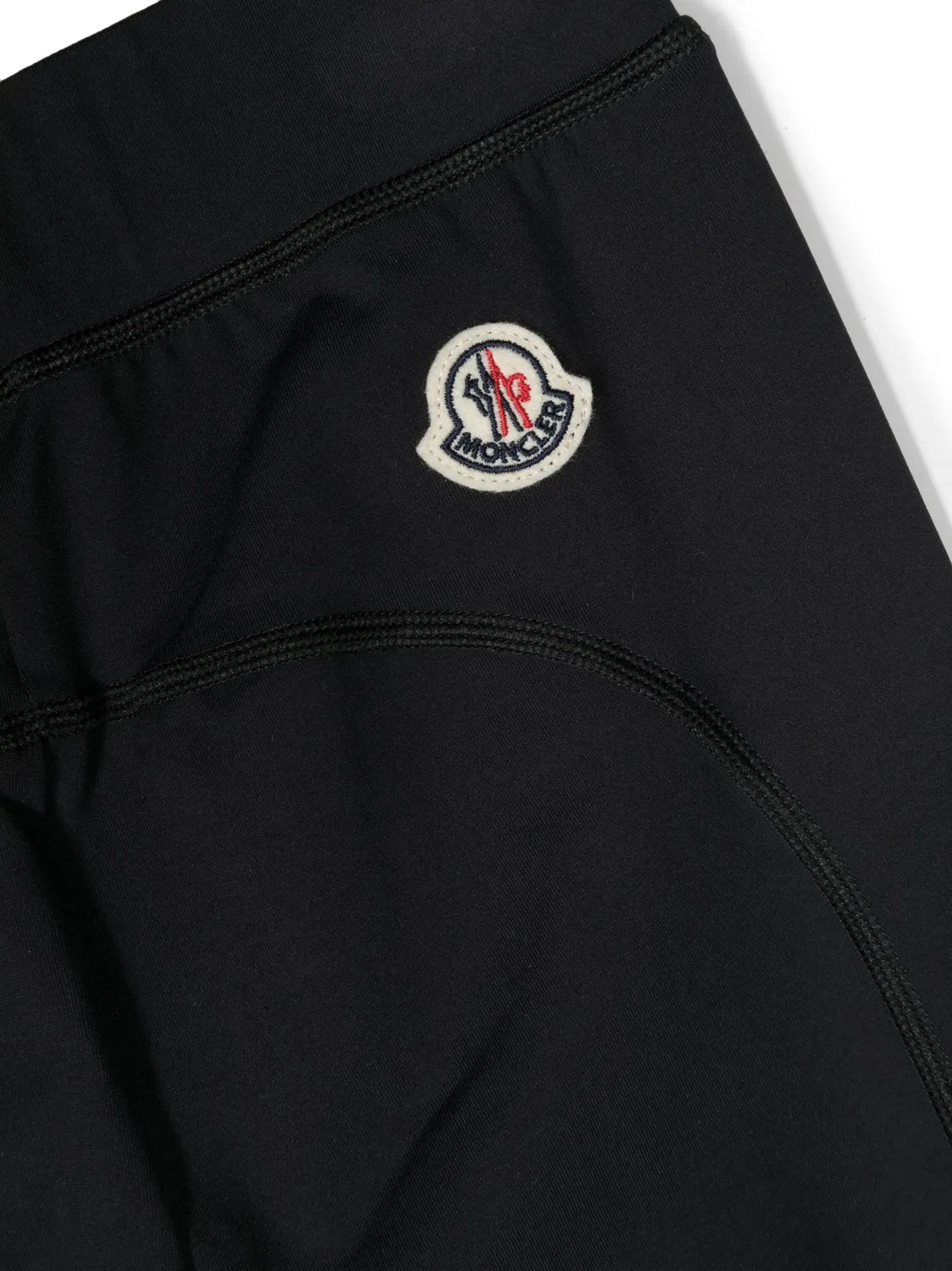 Moncler Черные леггинсы с логотипом — фото 3