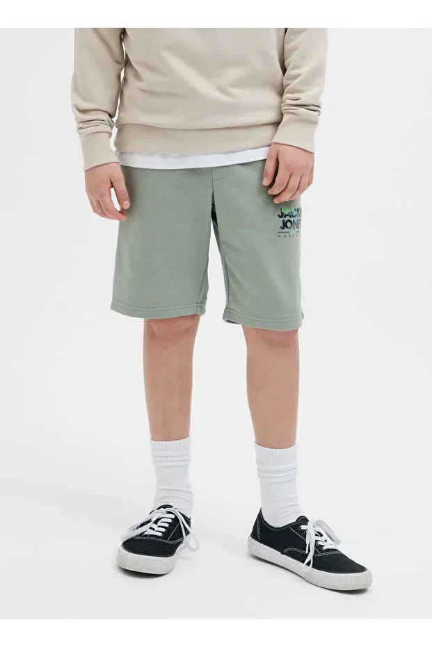 Детские шорты для мальчиков прямые Jack & Jones, Green — фото 2