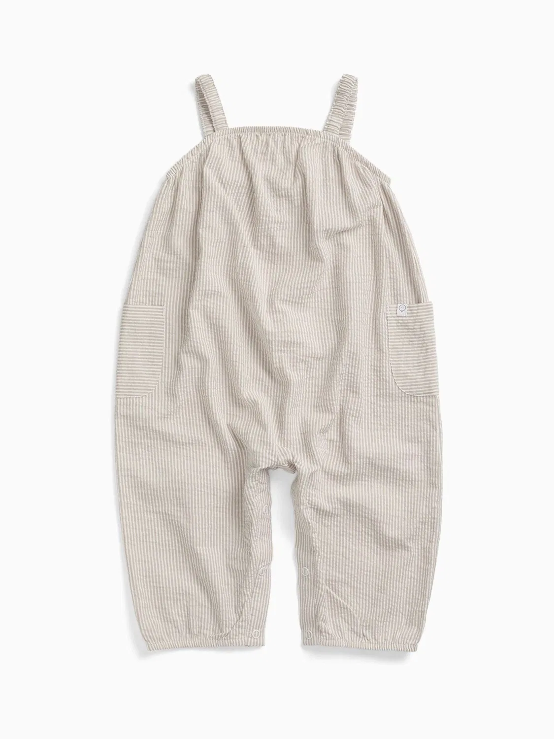 Комбинезон полосатый, модель Seersucker Jumpsuit Mori, серый