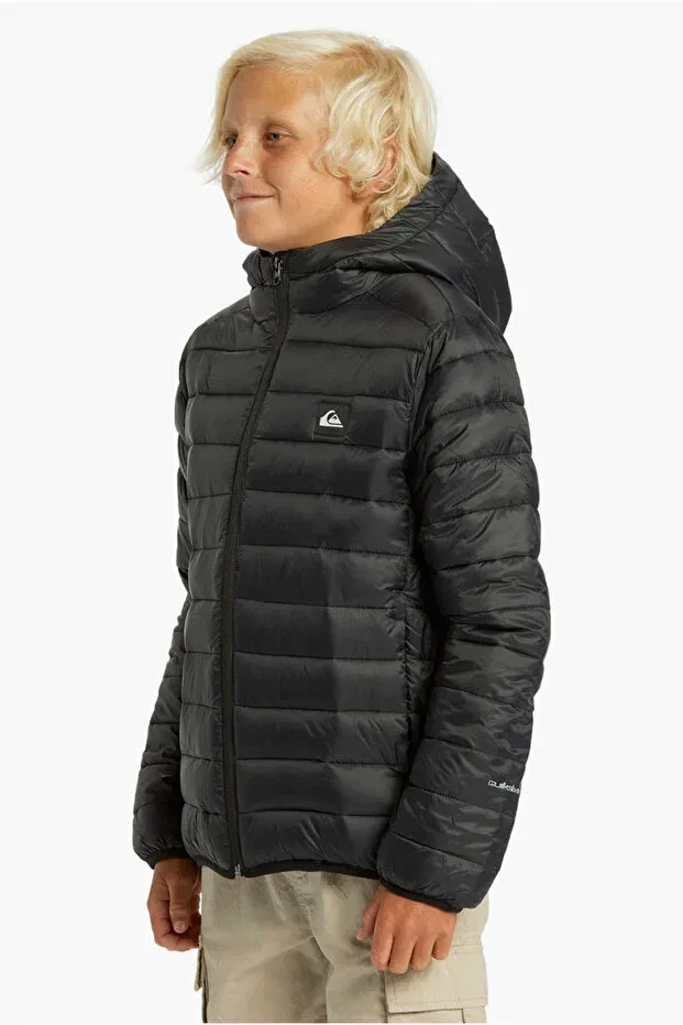 Детское пальто для девочек с капюшоном Quiksilver, Black — фото 2