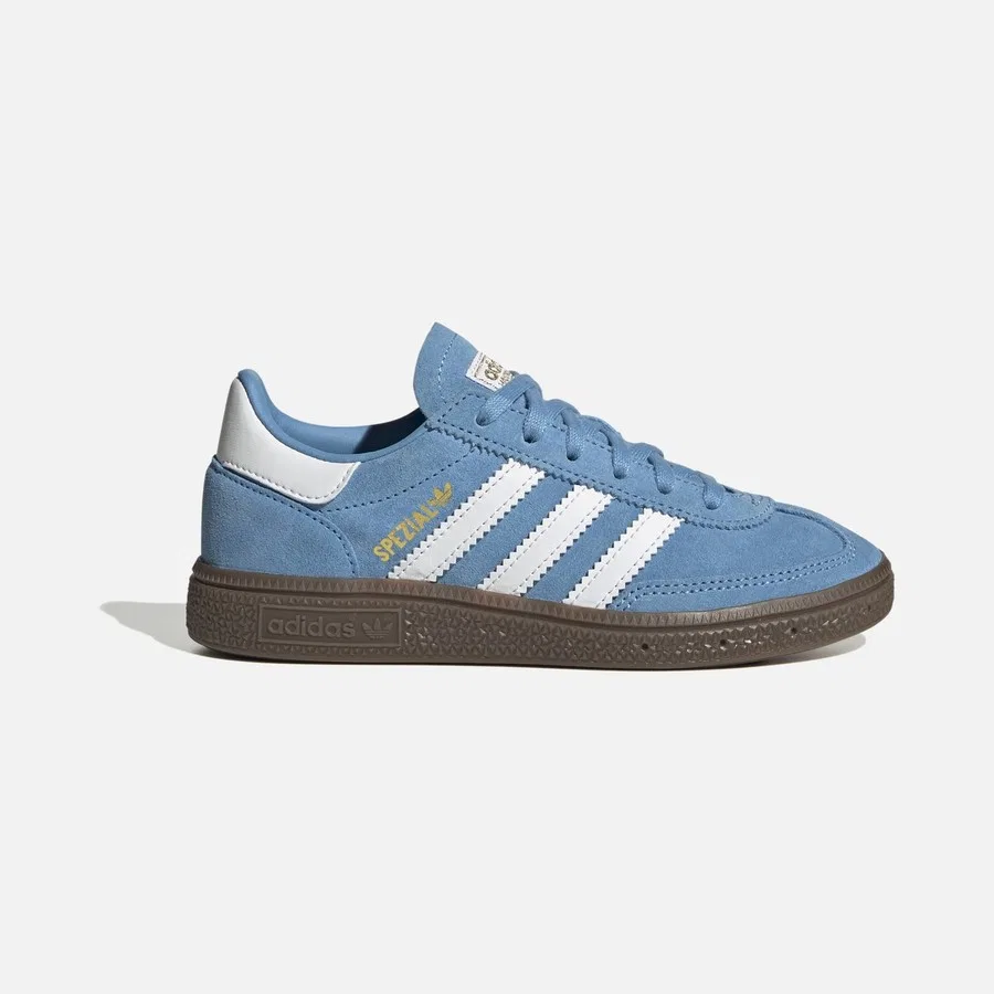 Кроссовки спортивные с замшевым верхом, модель Handball Spezial 3-Stripes, adidas, Коричневый
