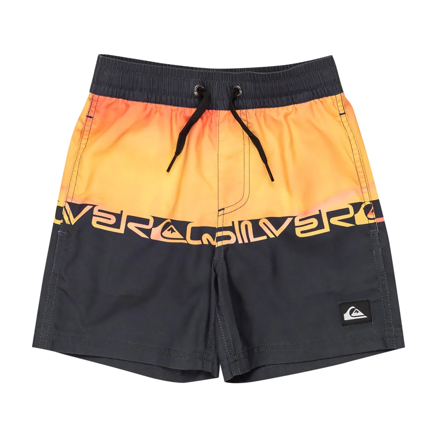 Детские шорты для плавания с принтом Everyday Straight Volley 12" Quiksilver, Schwarz — фото 3