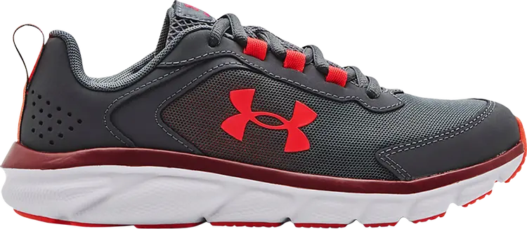 

Кроссовки Under Armour Assert 9 GS Pitch Grey Chestnut Red, серый