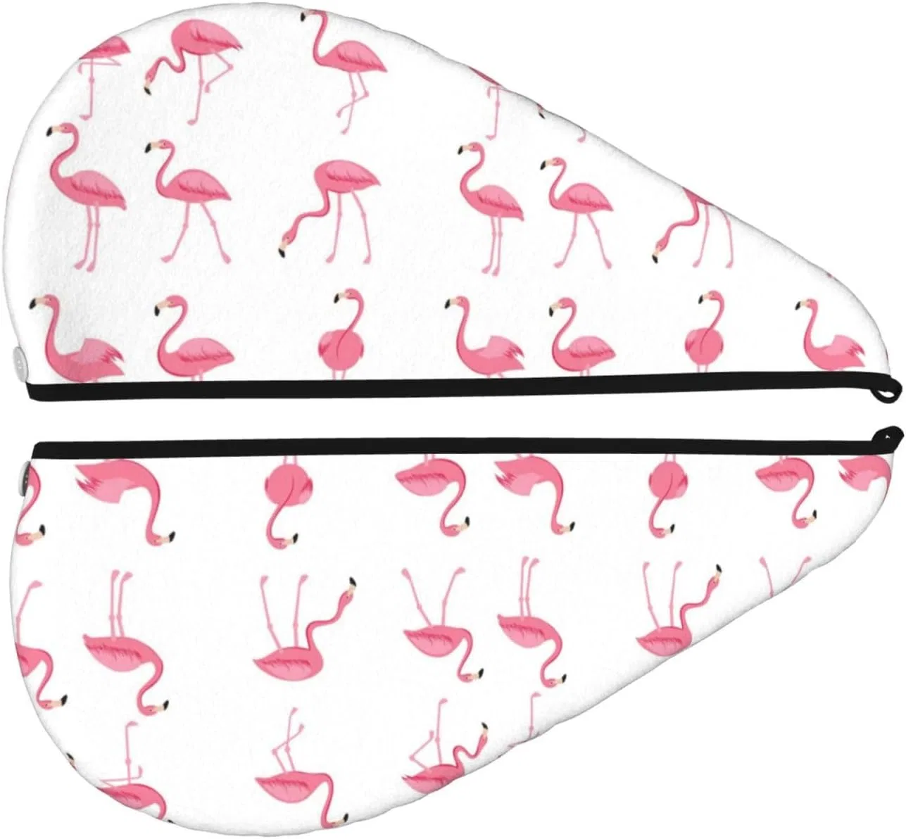 Шапочка для душа Coral Velvet WQUVMDS, Flamingos on White — фото 2