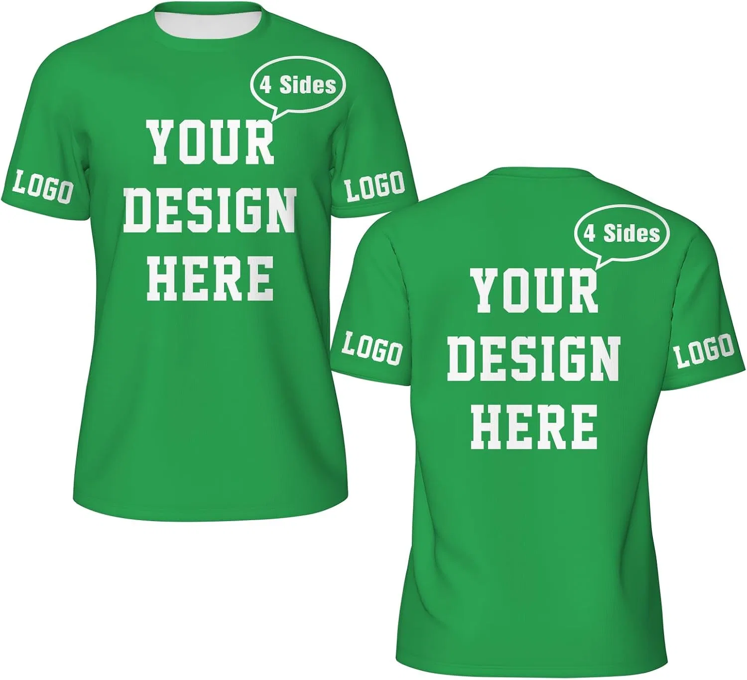 Женская футболка Regular Fit с кастомизацией Generic, Spring Green