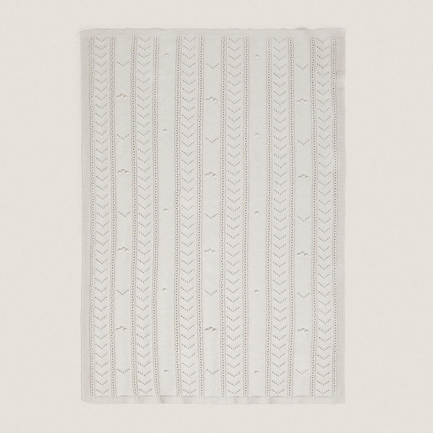 

Детское одеяло Zara Home Open-Knit, зеленый