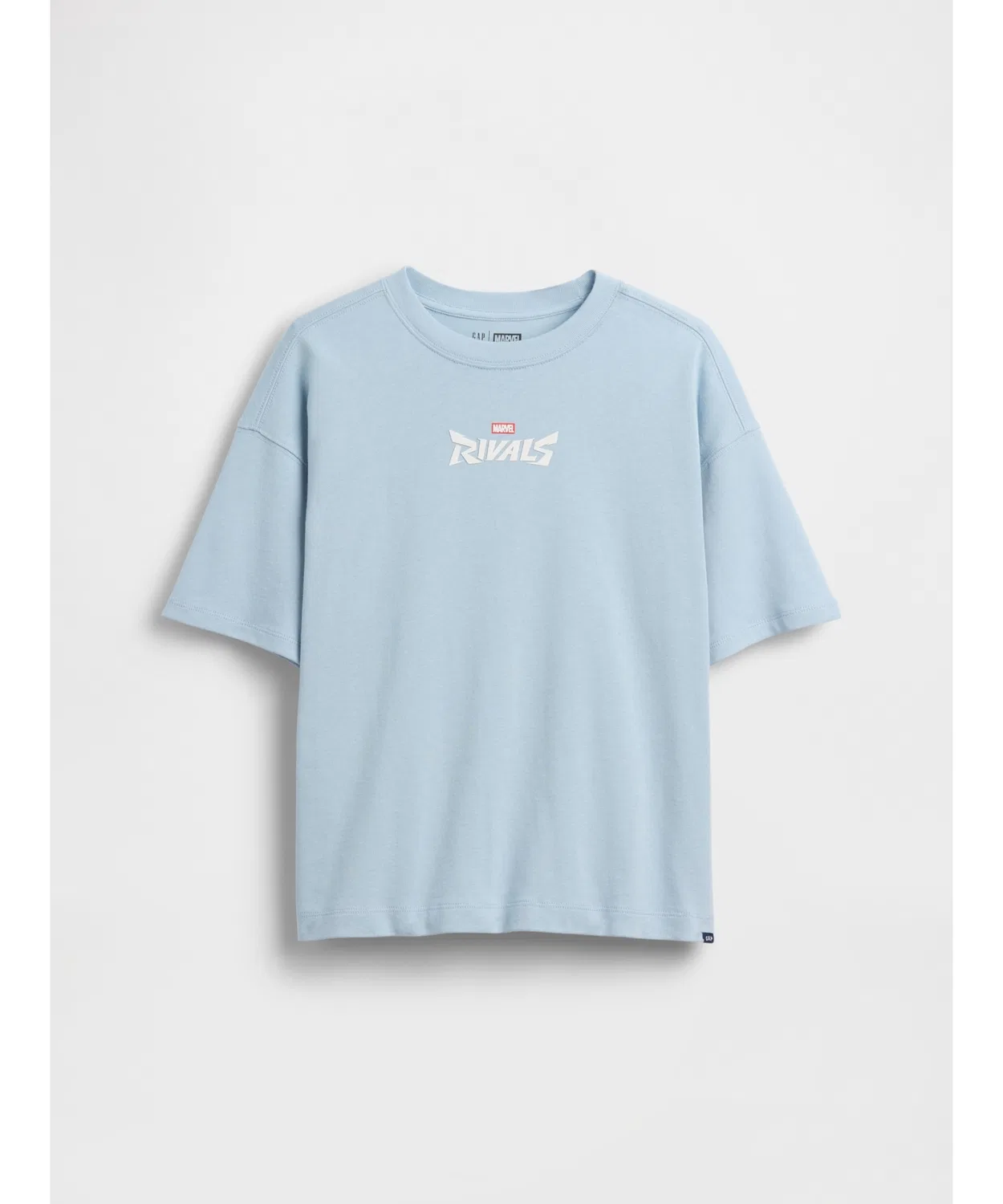 Детская футболка с принтом Marvel Oversize Gap, Blue — фото 3