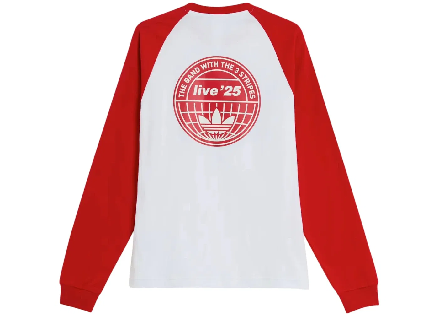 Мужская футболка с длинным рукавом Adidas x Oasis Tour 3-Stripes Longsleeve Tee, White — фото 2