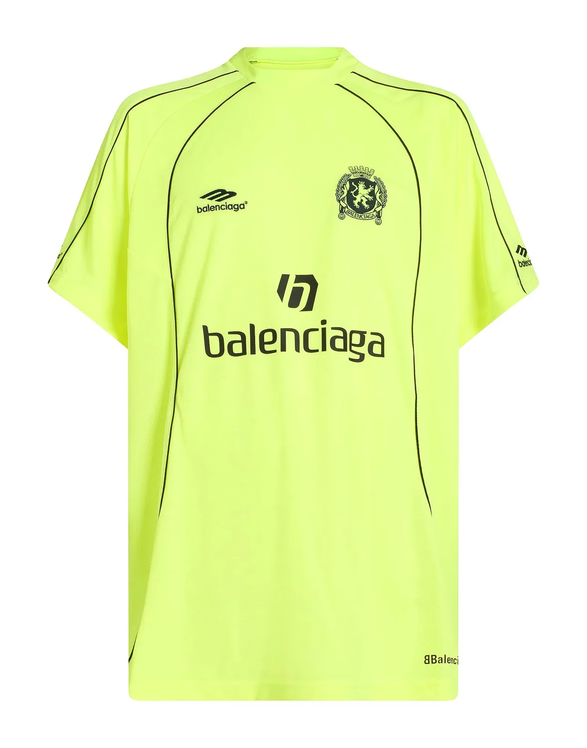 Мужская футболка с логотипом Athletic T-Shirt Balenciaga, желтый