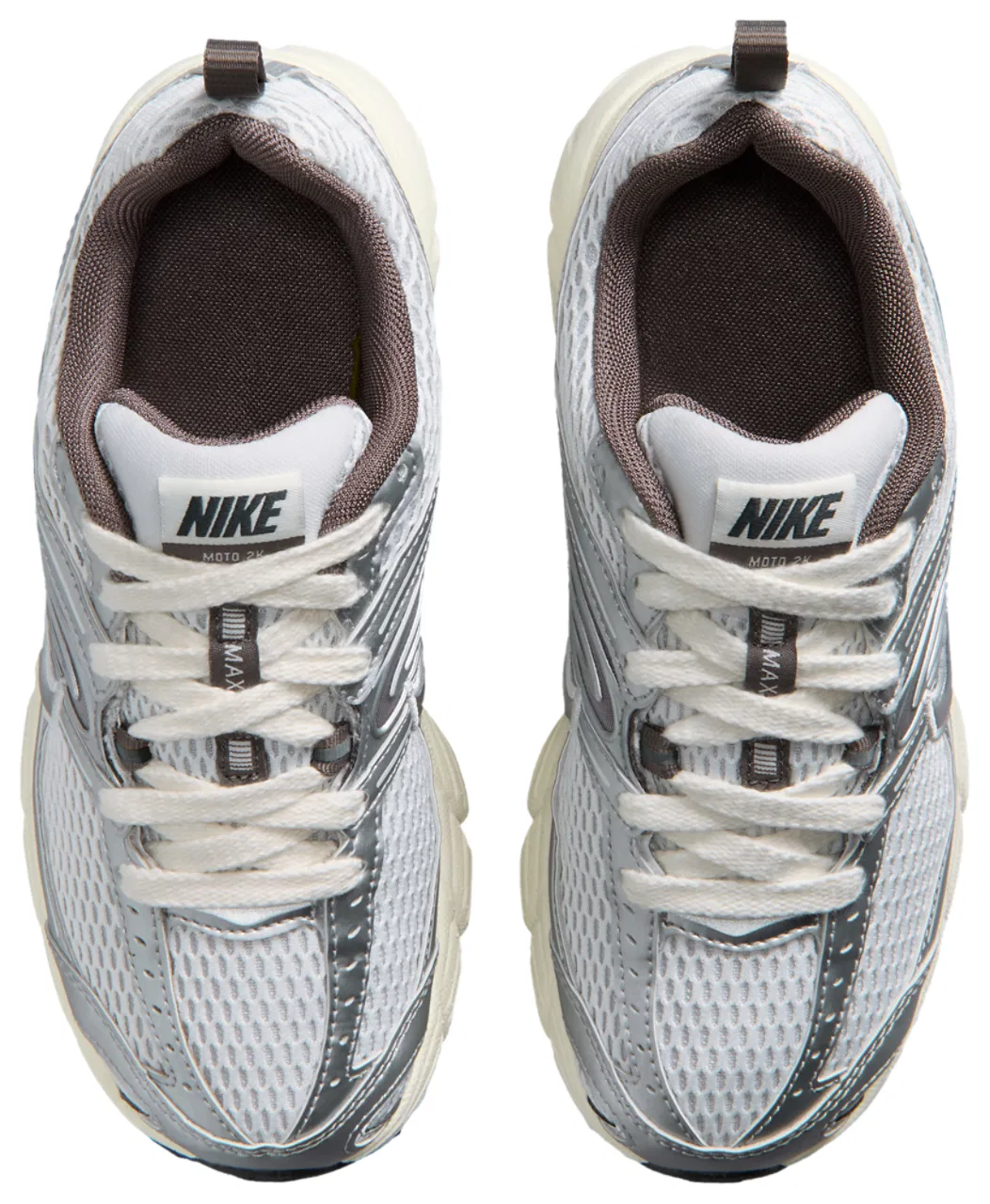 Детские кроссовки для мальчиков с сетчатым верхом Nike Air Max Moto 2K, Cave Stone/Platinum Tint/Metallic Silver — фото 4
