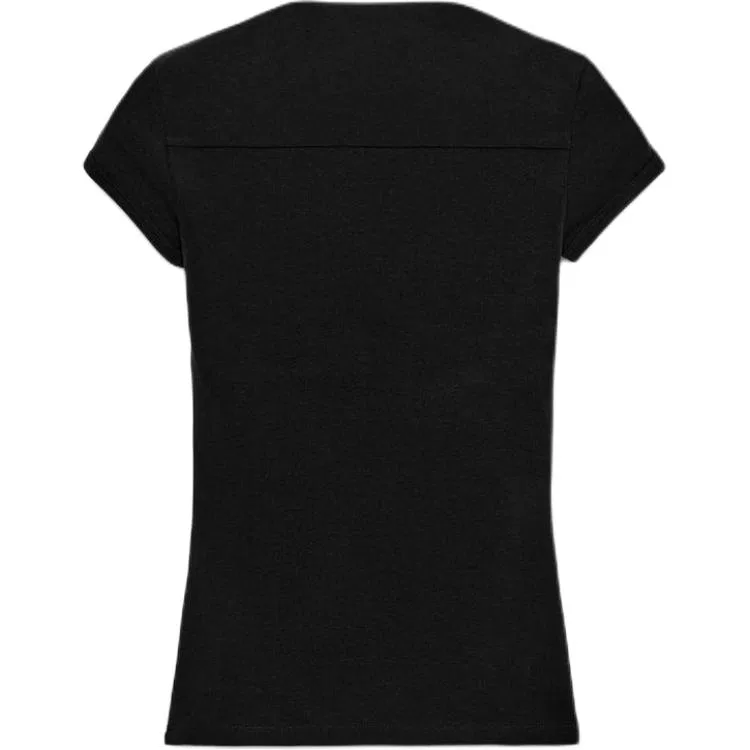 Женская футболка с квадратным вырезом прямого кроя Black ZARA — фото 3