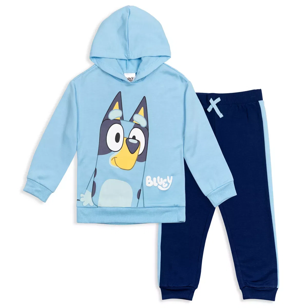 Детский комплект для мальчиков с принтом Bluey Fleece Hoodie Pants Outfit Set Bluey, Blue