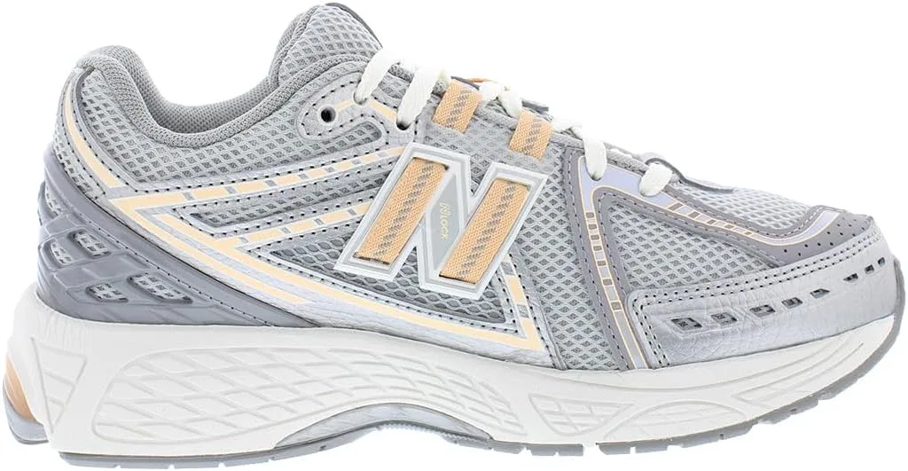 Детские кроссовки для девочек с принтом 1906 New Balance, Grey/Orange-Grey — фото 3
