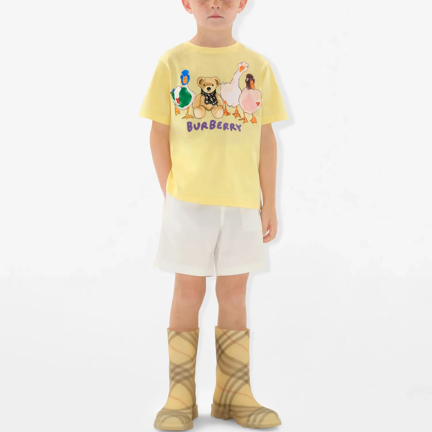 Футболка Thomas Kids, Burberry, Yellow — фото 4