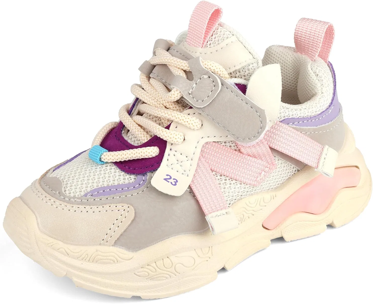Детские кроссовки для девочек и мальчиков с шнуровкой weilonghyw, Pink