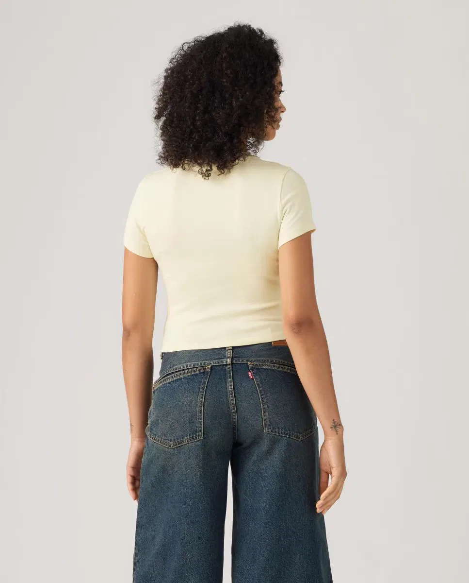 Женская футболка с коротким рукавом, Crop, Levi's, желтый — фото 2