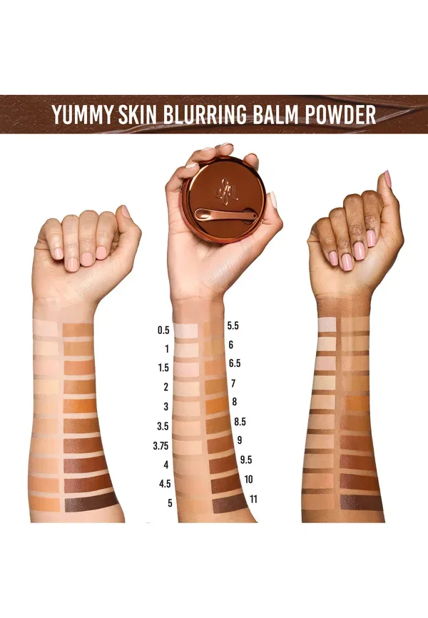 Вкусная матирующая пудра-бальзам для лица - праймер 18 г Danessa Myricks Beauty, цвет brown — фото 4