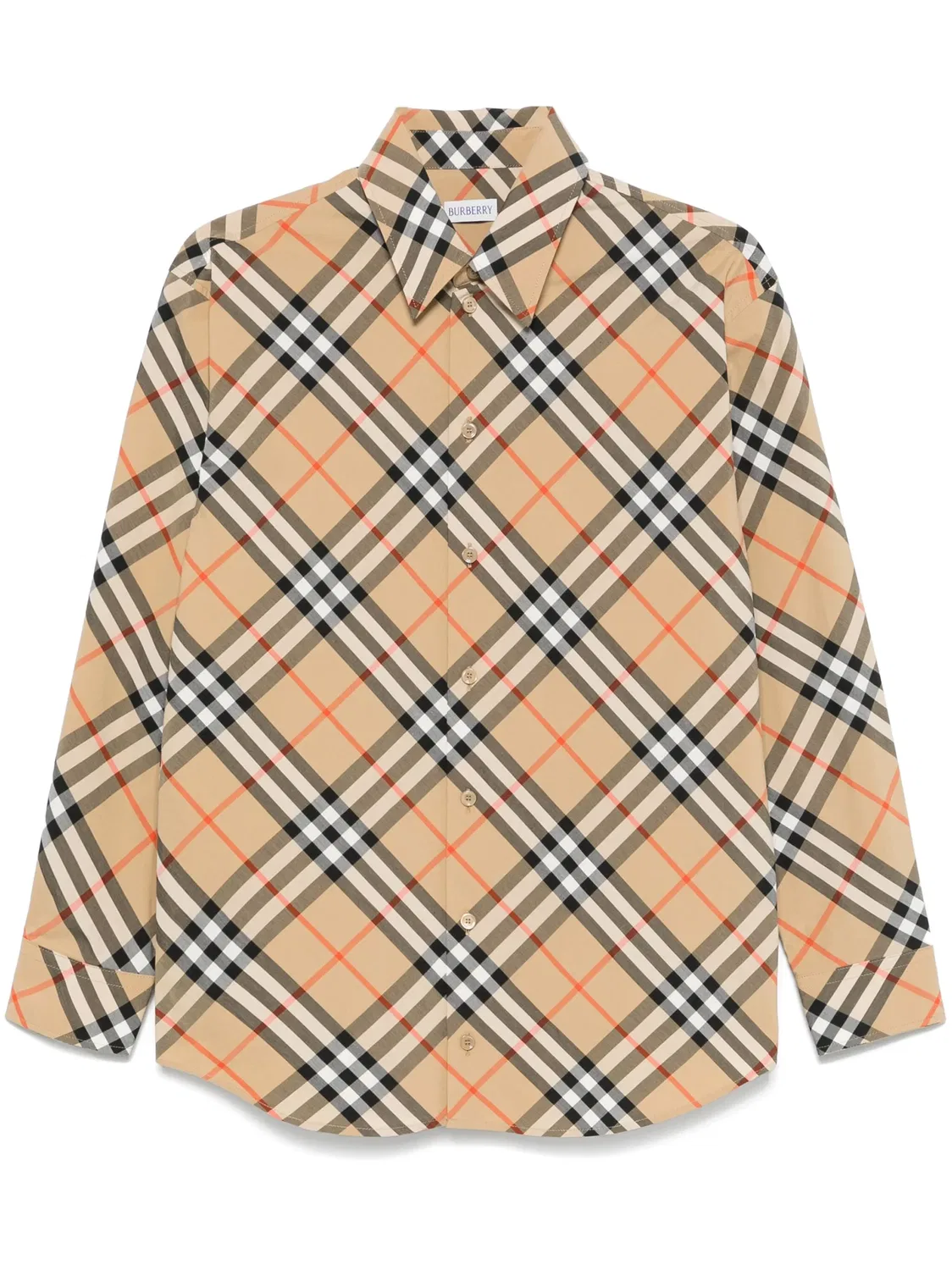 Рубашка из 100% хлопка Burberry, нейтральный