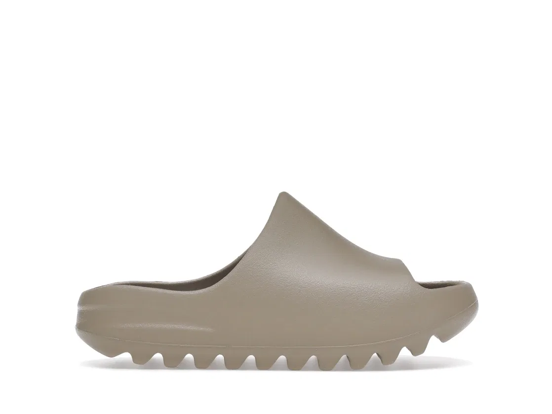 Детские шлепанцы с ребристой подошвой Adidas Yeezy Slide, Pure