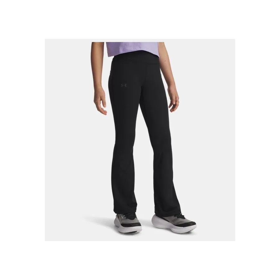 Спортивные штаны для девочек с принтом UA Motion Flare Under Armour, Черный