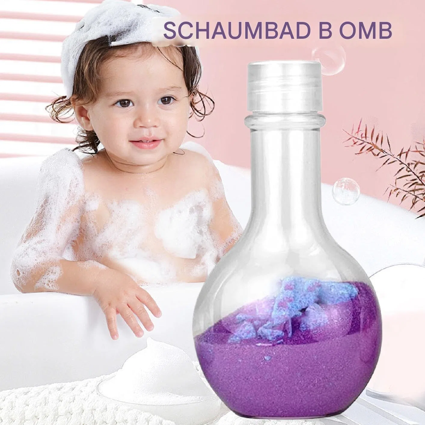 Бомбочка для ванны Scented Science Flask Toy, 13.3x7x7.2 см, 100 г, Purple Generisch — фото 2