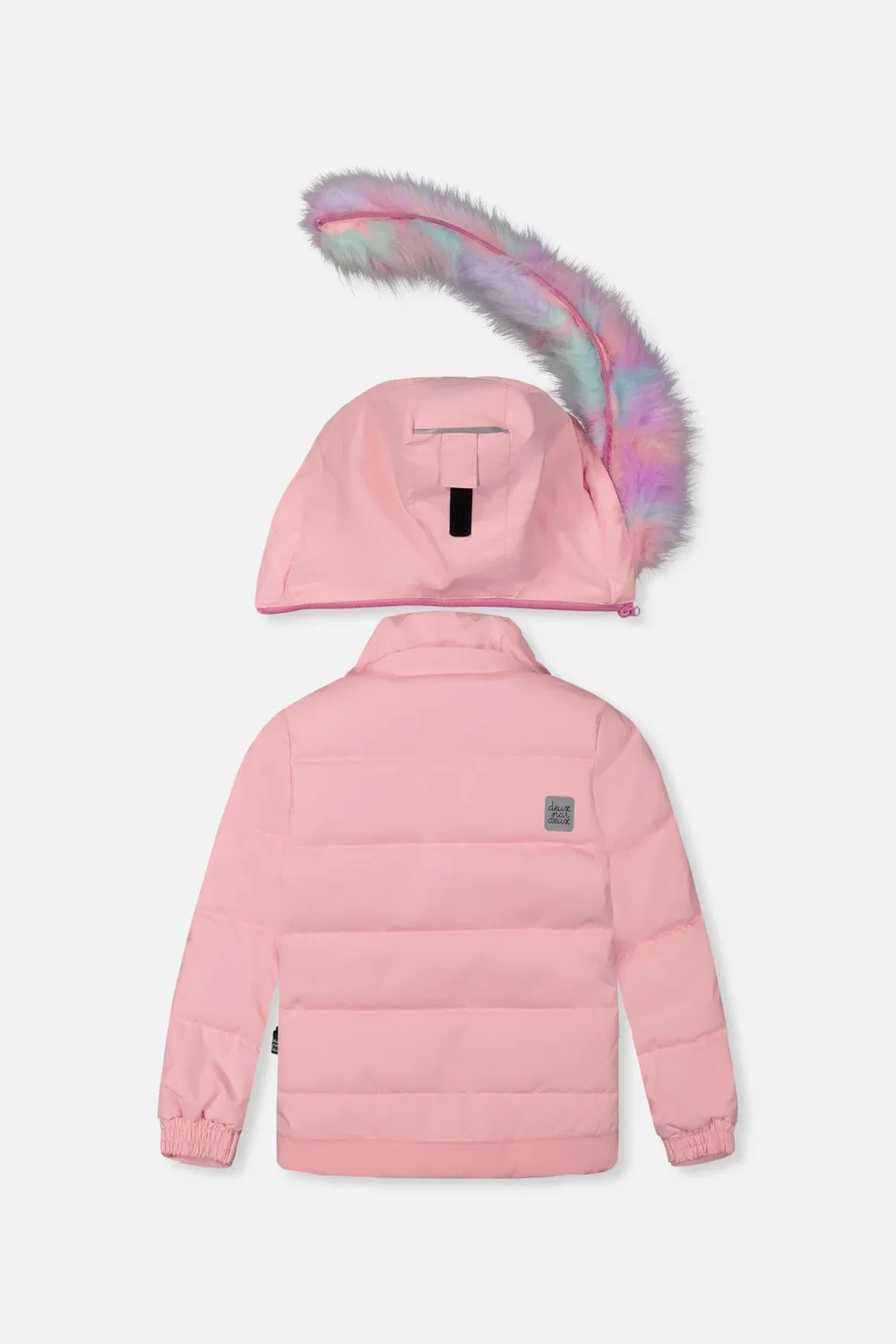 Детский комплект зимний комбинезон с курткой Deux par Deux, Light Pink — фото 3