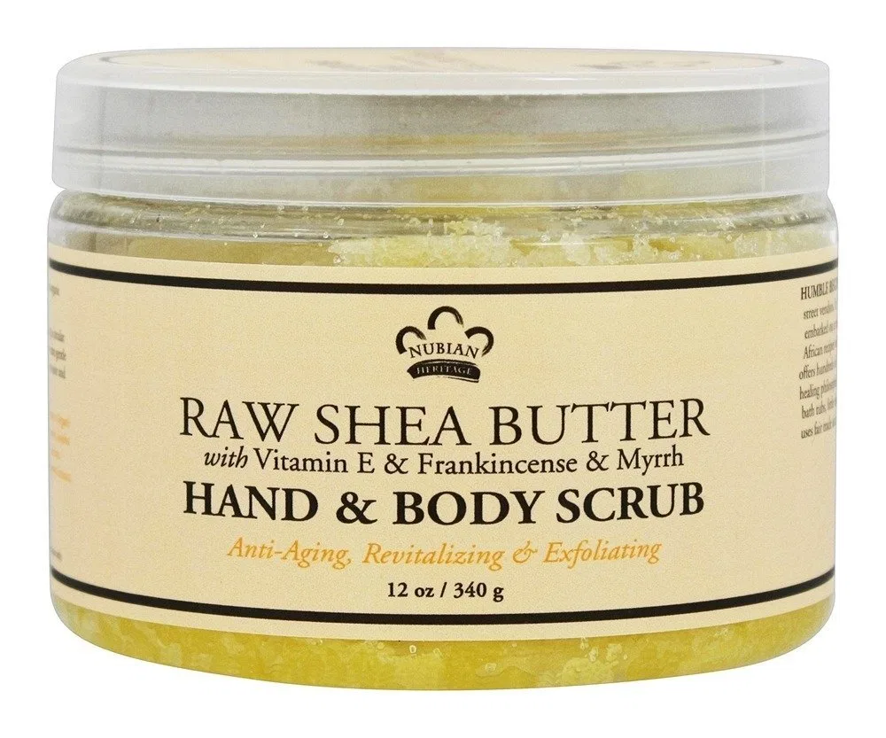 Скраб для тела и рук Raw Shea Butter, Nubian Heritage, 340 г, 12 fl oz — фото 2