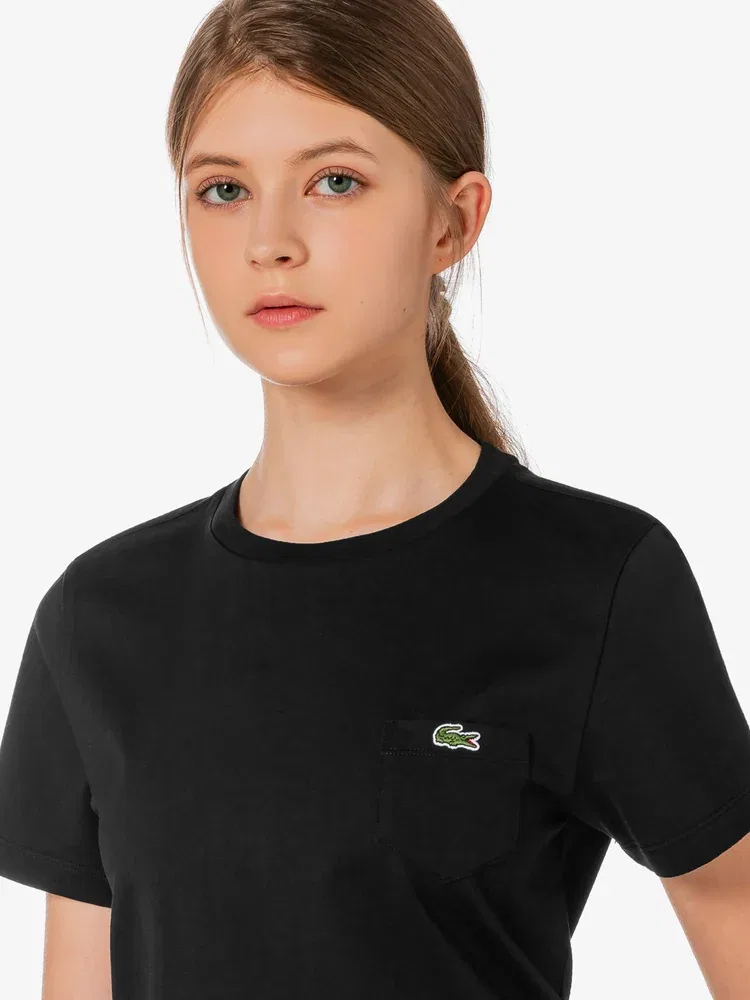 Футболка с карманом LACOSTE, Black — фото 2