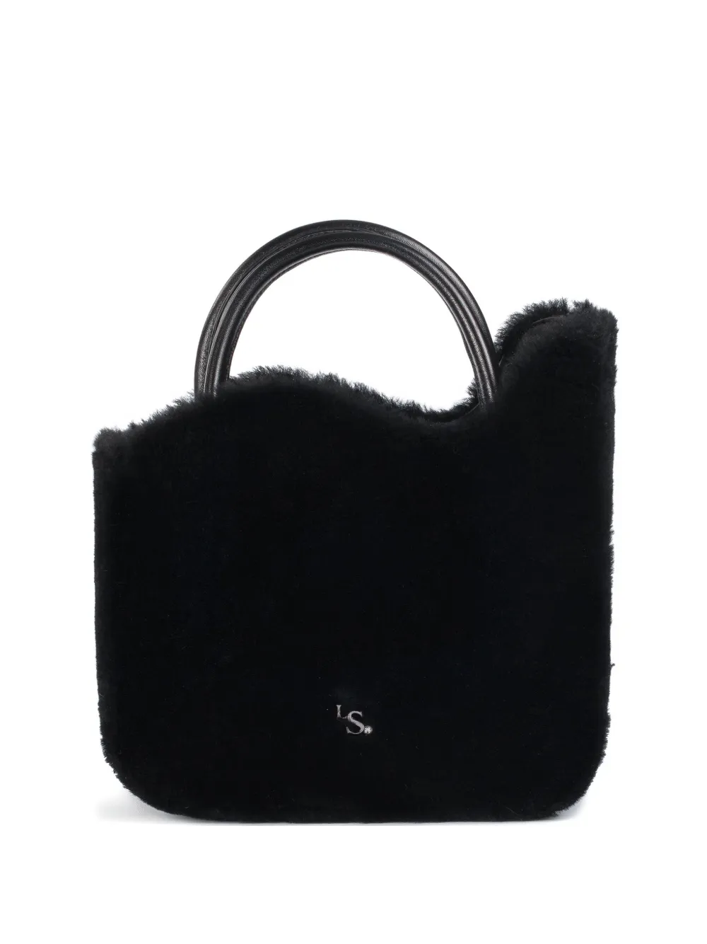 

Маленькая сумка-тоут из овчины Ivy Le Silla, черный