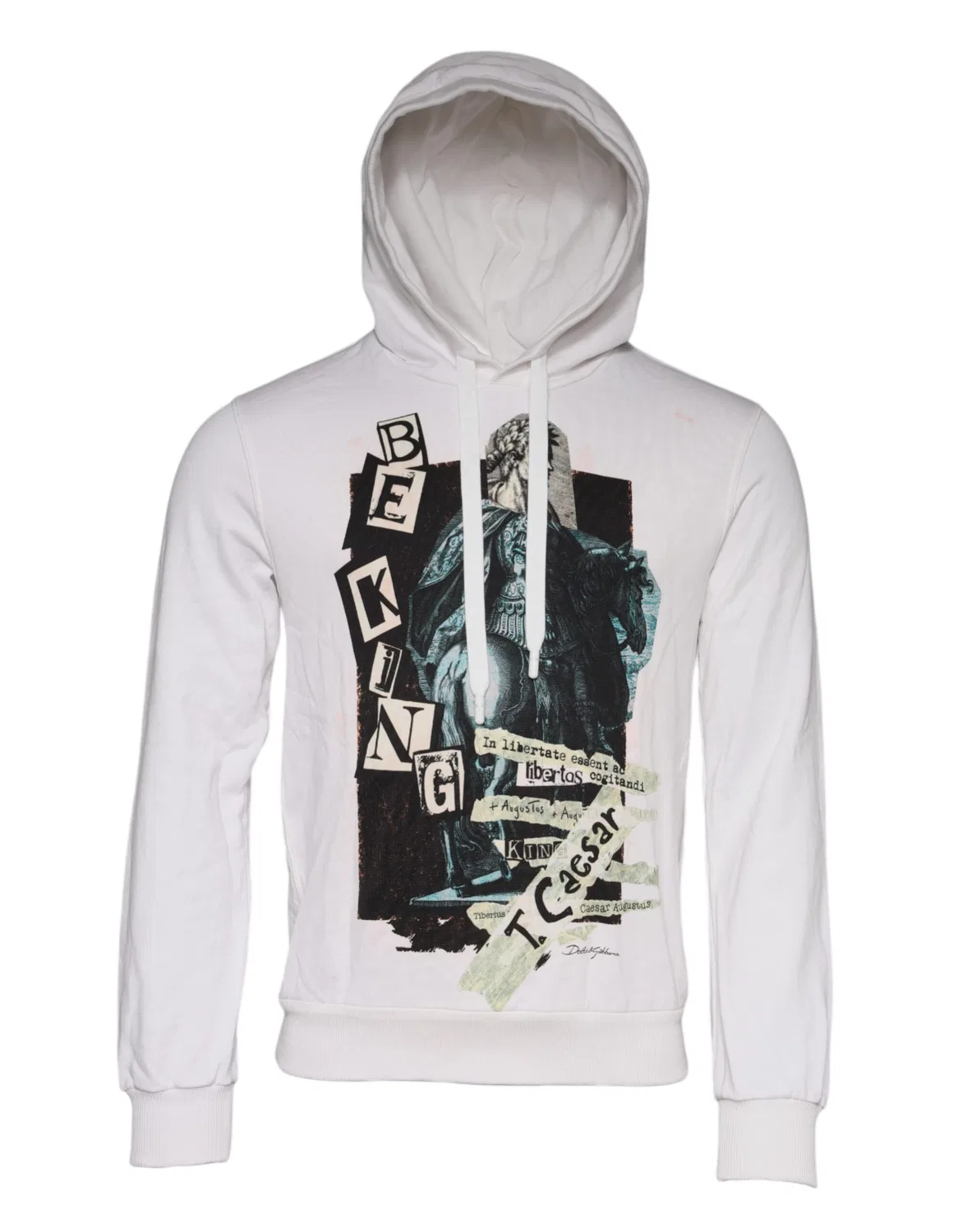 Мужской худи с принтом Caesar Dolce & Gabbana, White