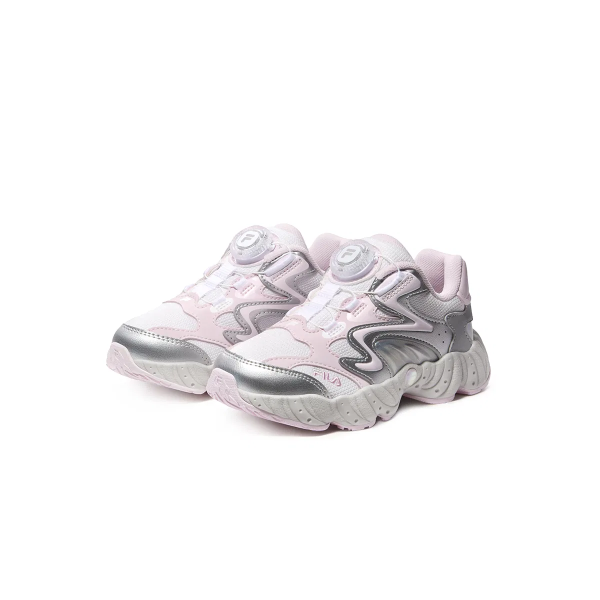 Детские кроссовки для бега с синтетической кожей FILA KIDS — фото 4