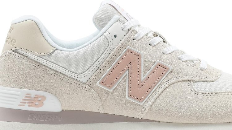 Кроссовки New Balance Wmns 574 'Tencel - Sea Salt Rose Water', кремовый — фото 3