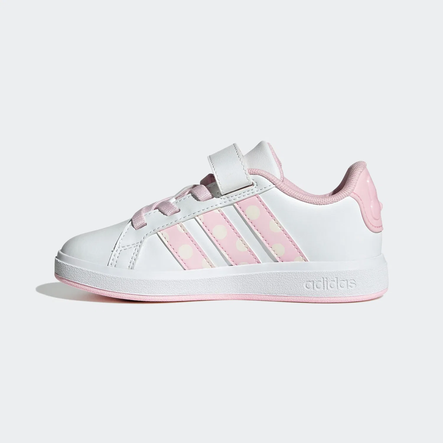 Детские кроссовки с Minnie Mouse Adidas Sportswear, Cloud White/Clear Pink/Chalk White — фото 3